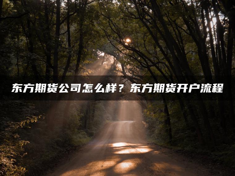 东方期货公司怎么样？东方期货开户流程